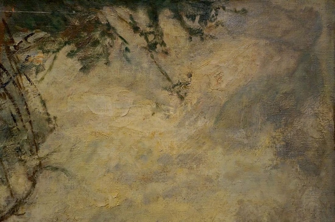 Oil painting View of the village - 4