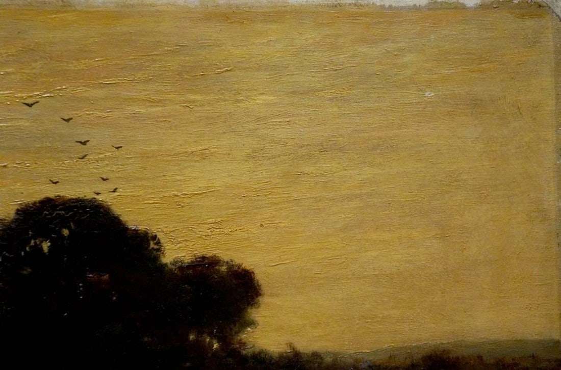 Oil painting Evening landscape - 4