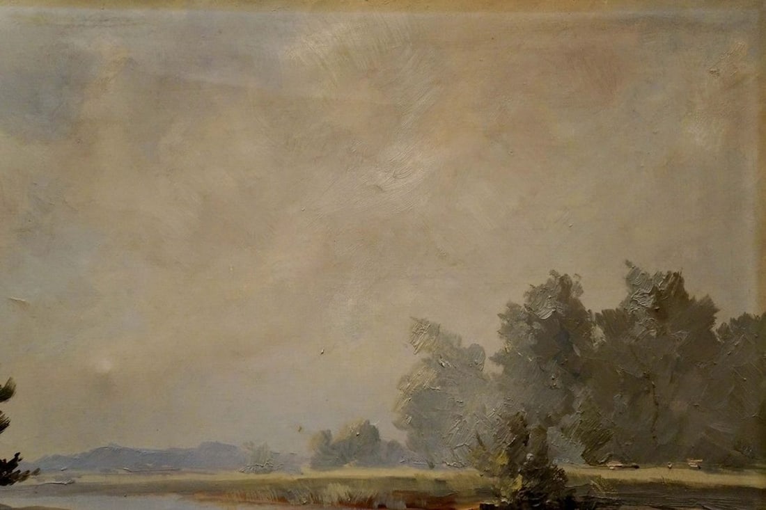 Oil painting Quiet calm day - 4