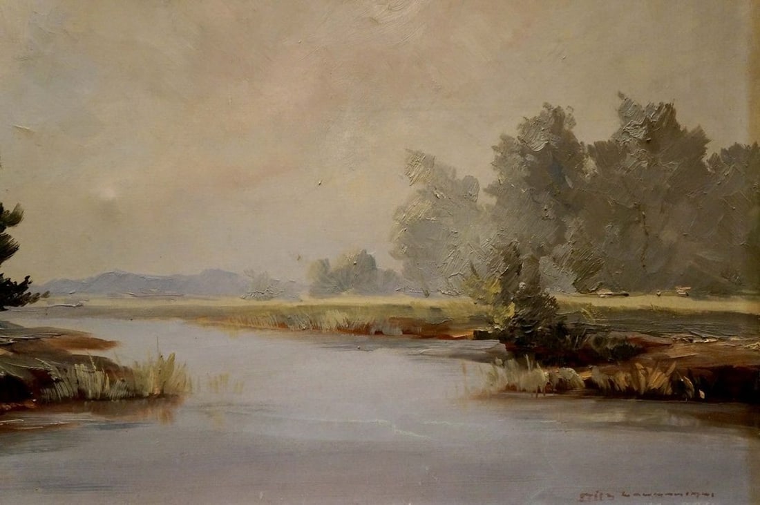 Oil painting Quiet calm day - 5