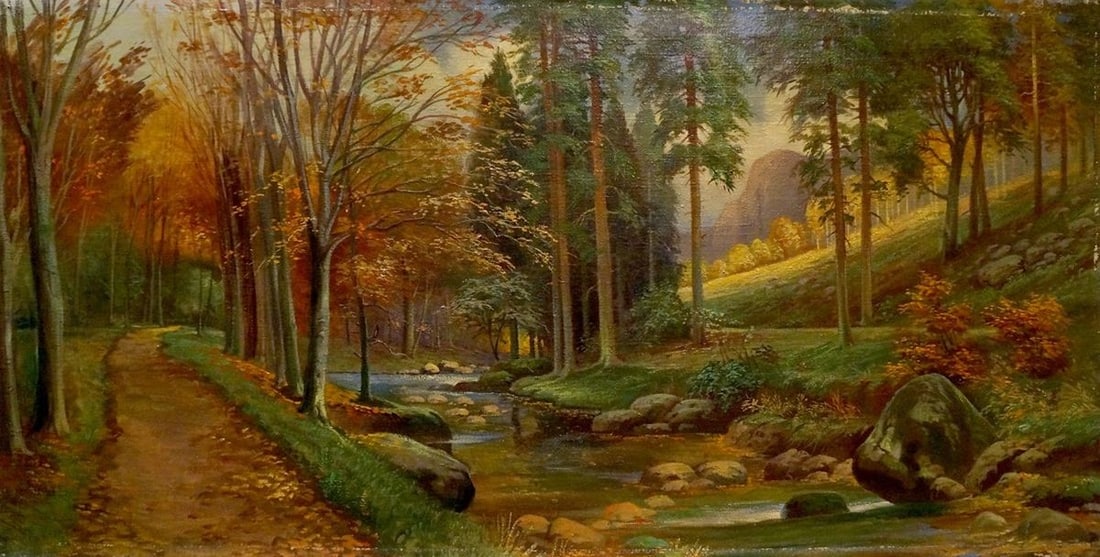 Oil painting Evening fairy forest (1 of 8)