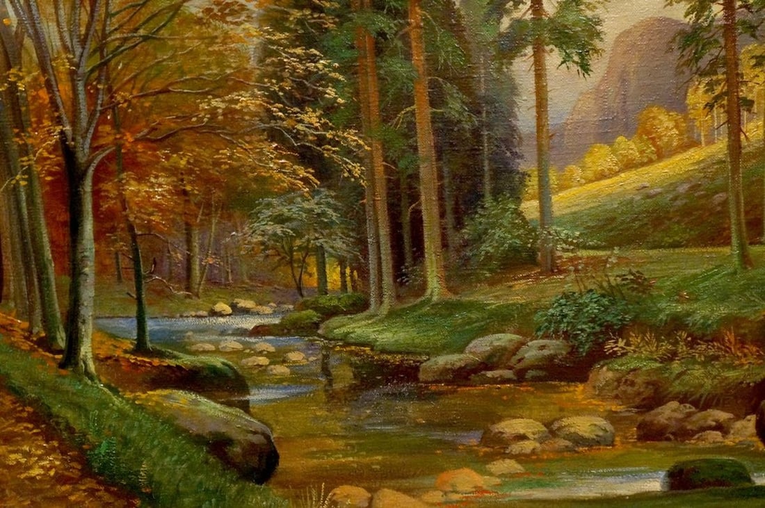 Oil painting Evening fairy forest - 6
