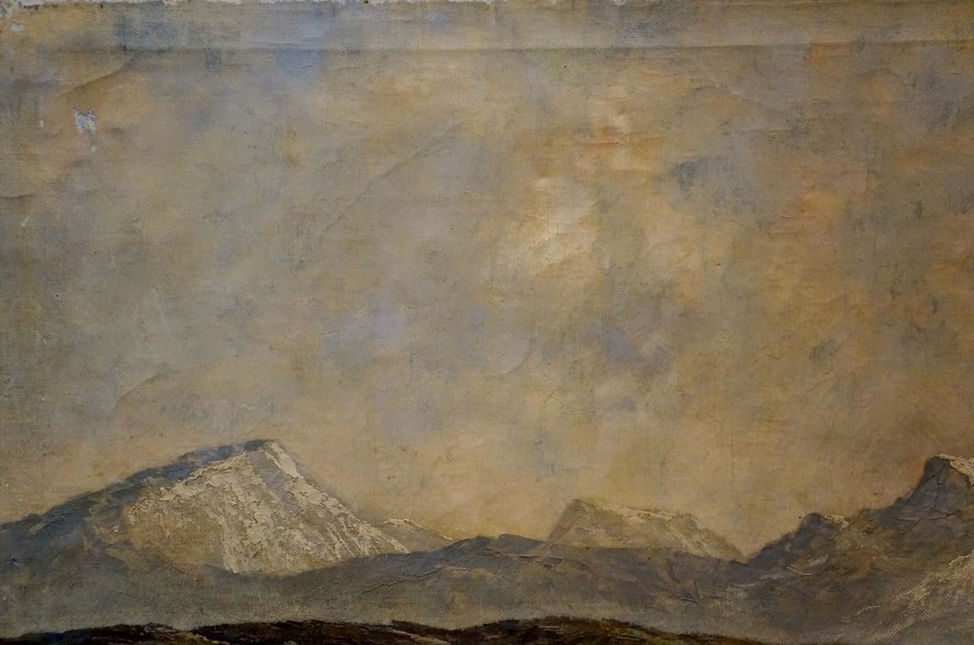 Oil painting Alpine freshness - 3