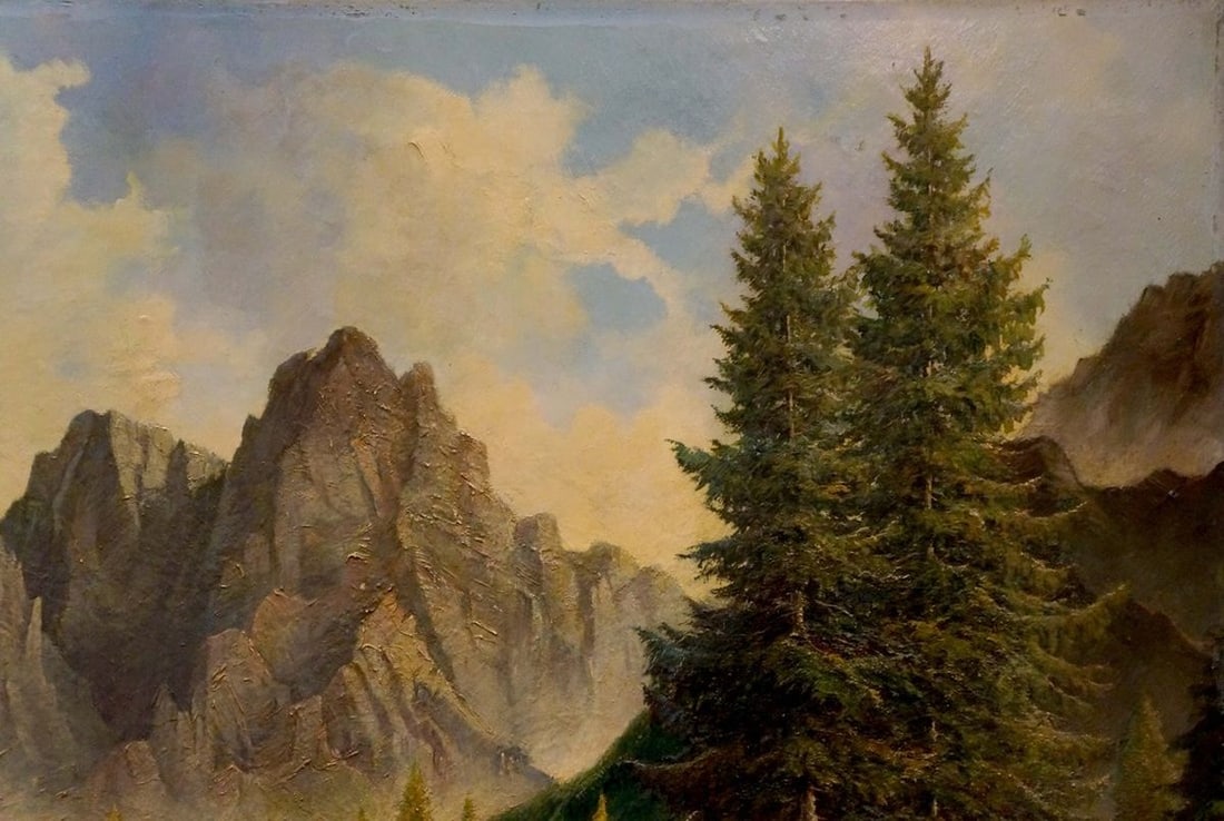 Oil painting Natural wonder F. Fischer - 4