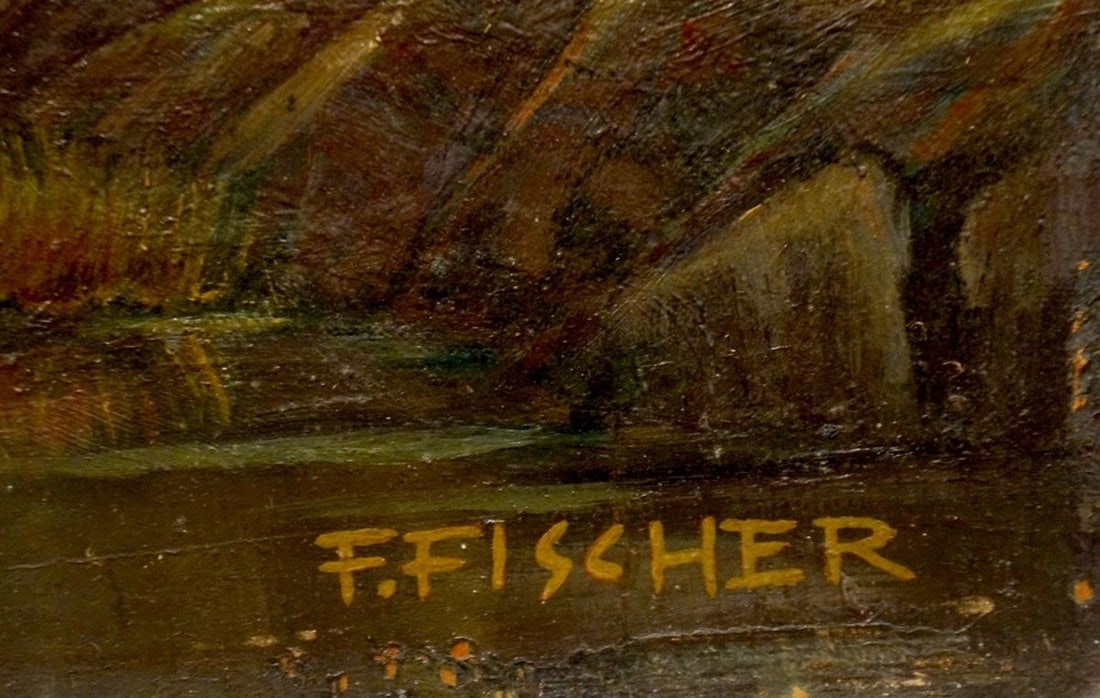 Oil painting Natural wonder F. Fischer - 6