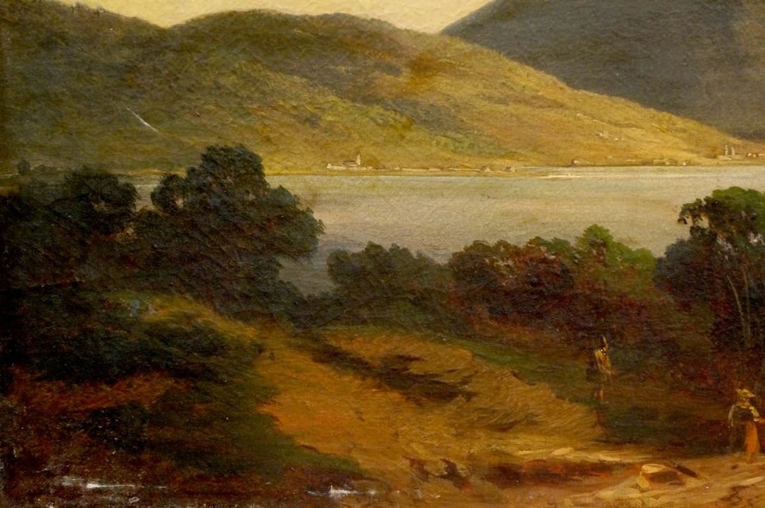 Oil painting Mountain landscape - 2