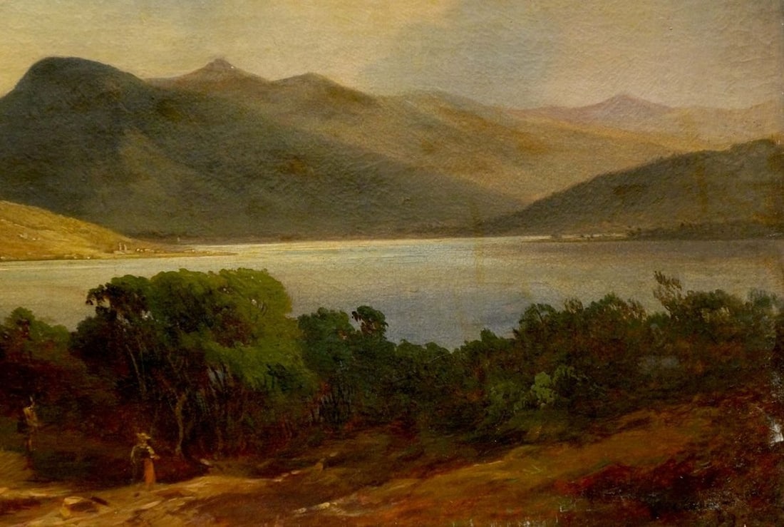 Oil painting Mountain landscape - 5