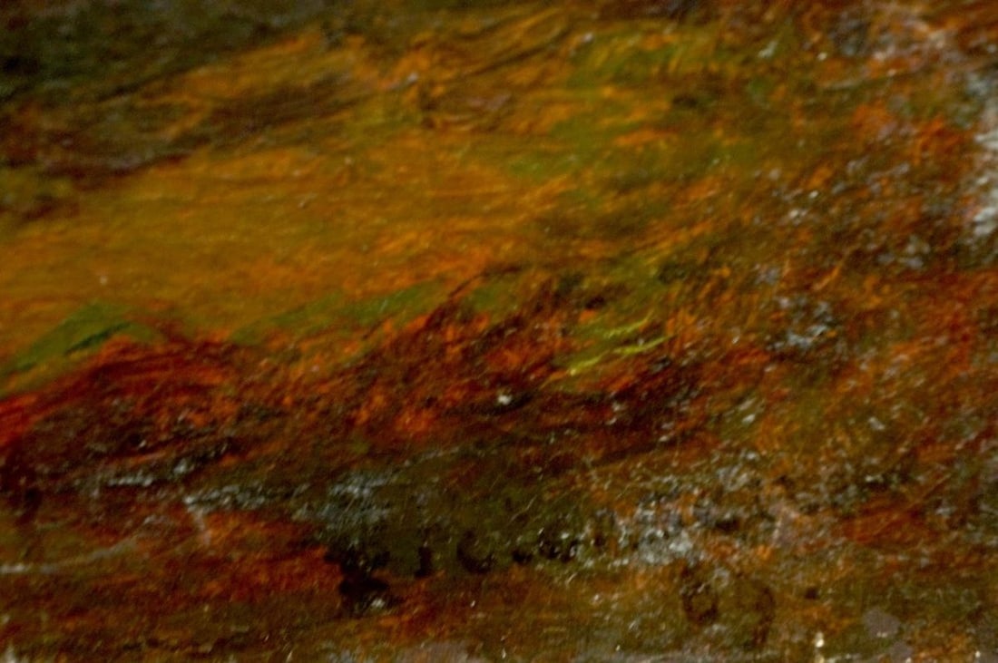 Oil painting Mountain landscape - 6