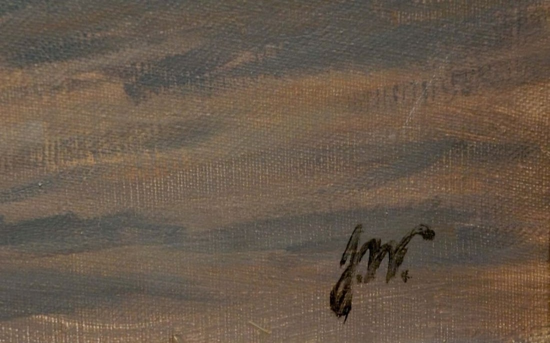 Oil painting Calm quiet waves - 6