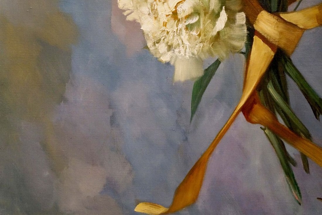 Oil painting Gift bouquet of flowers Volkwein H. G. - 2