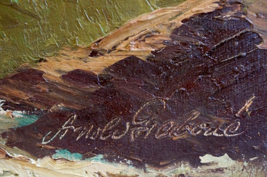 Oil painting Mountain freshness - 6