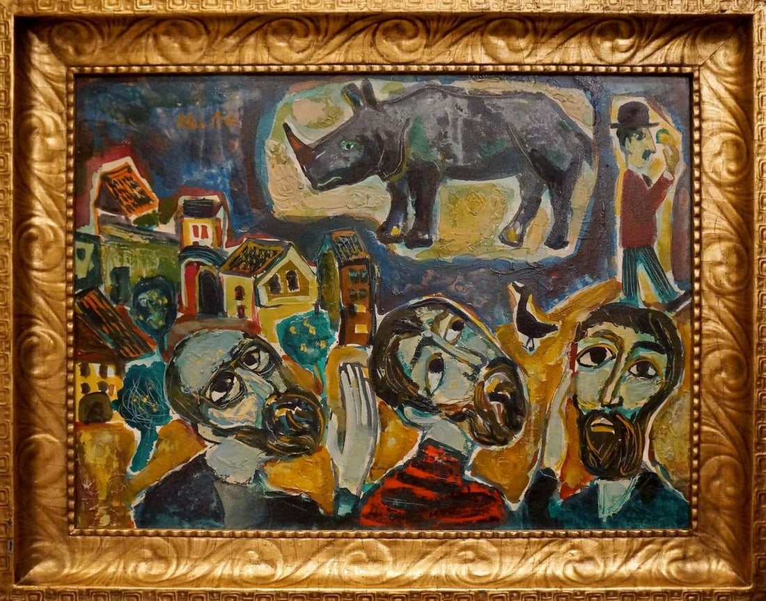 Abstract oil painting Thoughts of people (1 of 8)