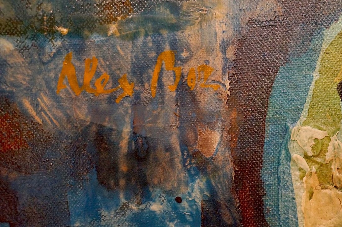 Abstract oil painting Thoughts of people - 6