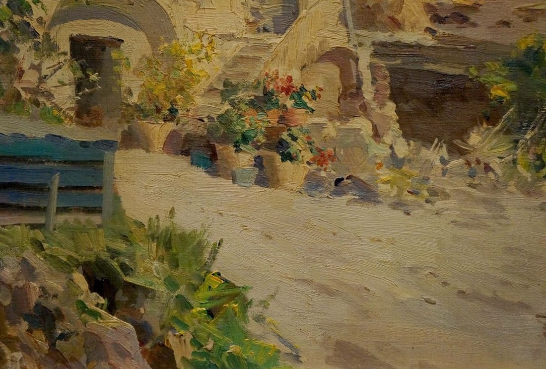 Oil painting Landscape from Greece Fortini A. - 2