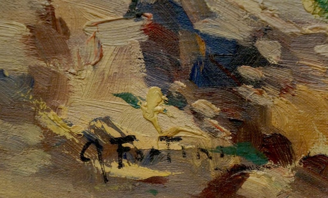 Oil painting Landscape from Greece Fortini A. - 6