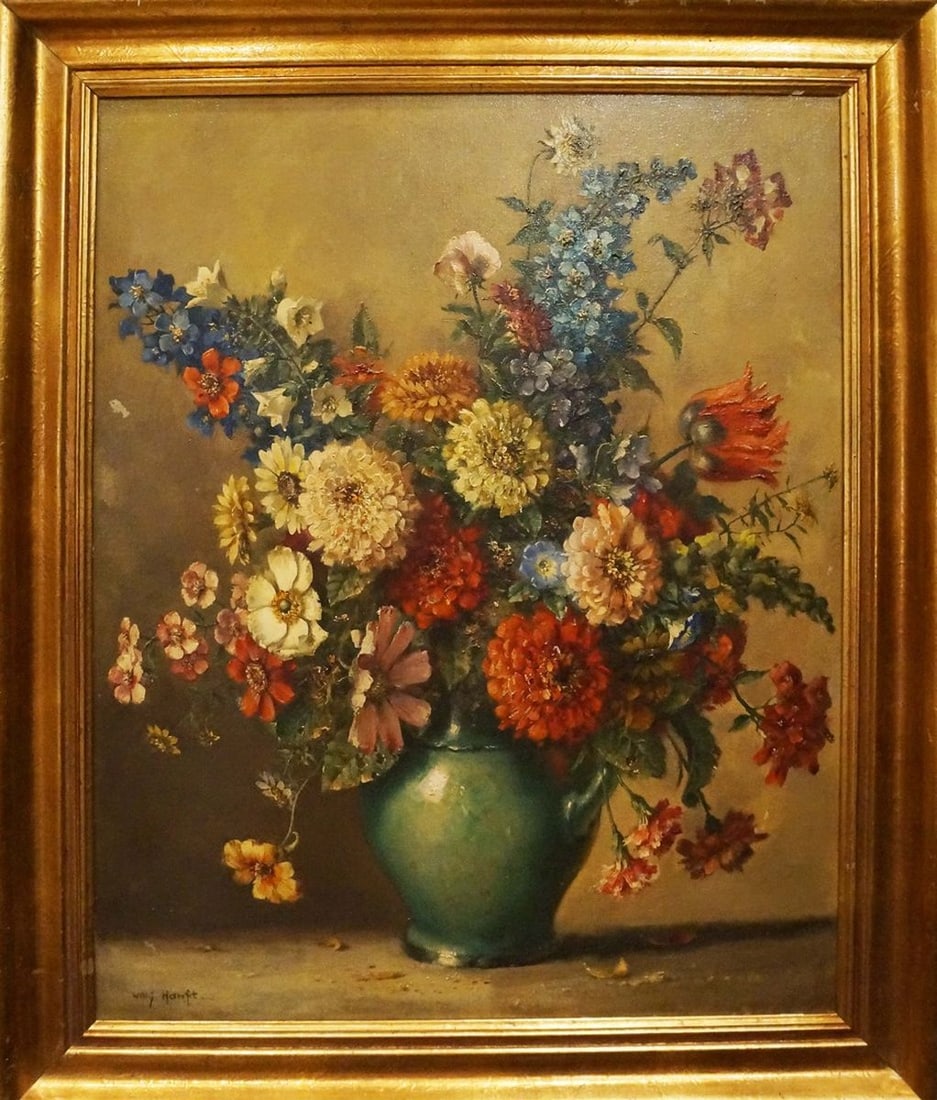 Oil painting Autumn flowers: Title: Oil painting Autumn flowers Description: NoVerne 211 *** ABOUT THIS PAINTING *** * TITLE: "Autumn flowers" * ARTISTS: Unknown artist * SIZE: 73x59 cm/'28.74x23.22 inches' * MEDIUM: oil, canvas 