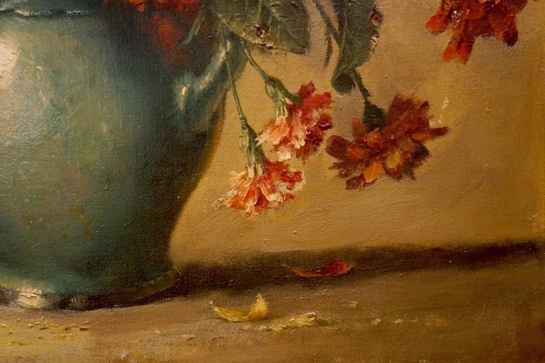 Oil painting Autumn flowers - 5