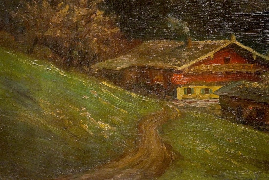 Oil painting Mountain landscape - 2