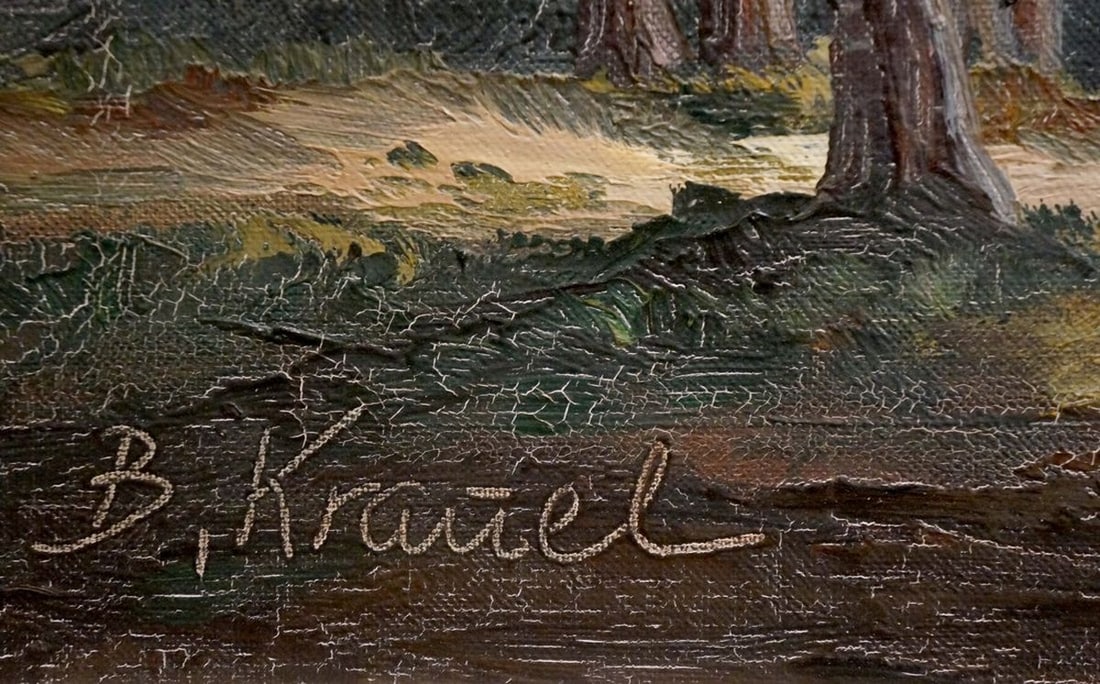 Oil painting River landscape - 6