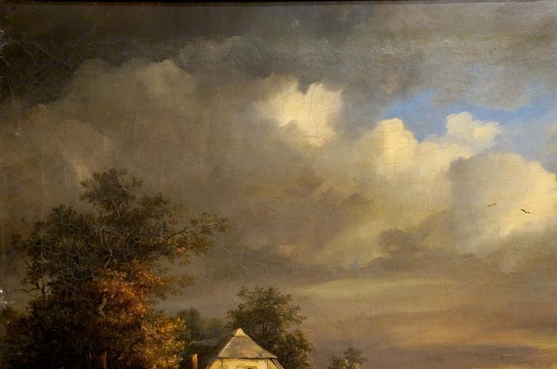Oil painting House by the shore - 3