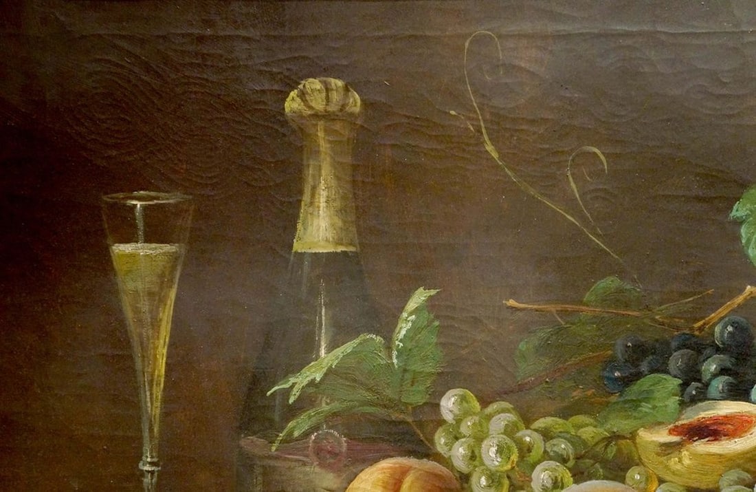 Oil painting Fruit on the table Schlieden M. - 3