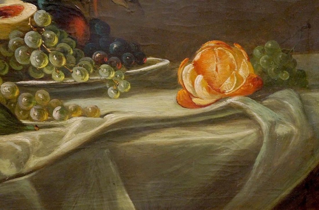 Oil painting Fruit on the table Schlieden M. - 5