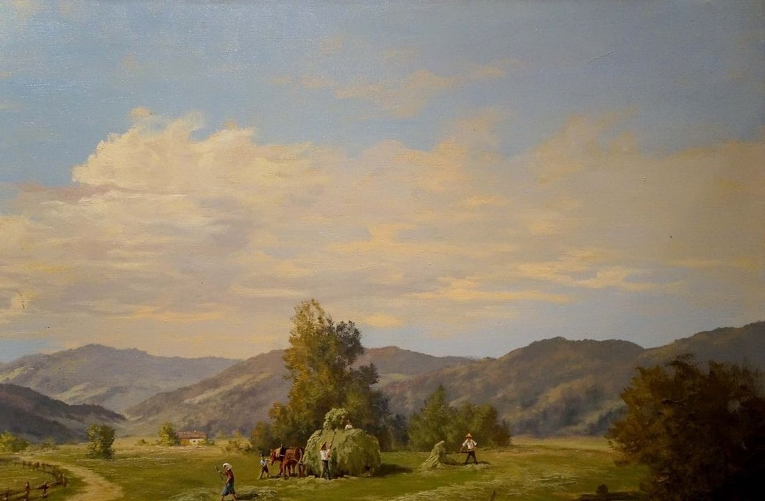 Oil painting Estate road Thomas J.H. - 4