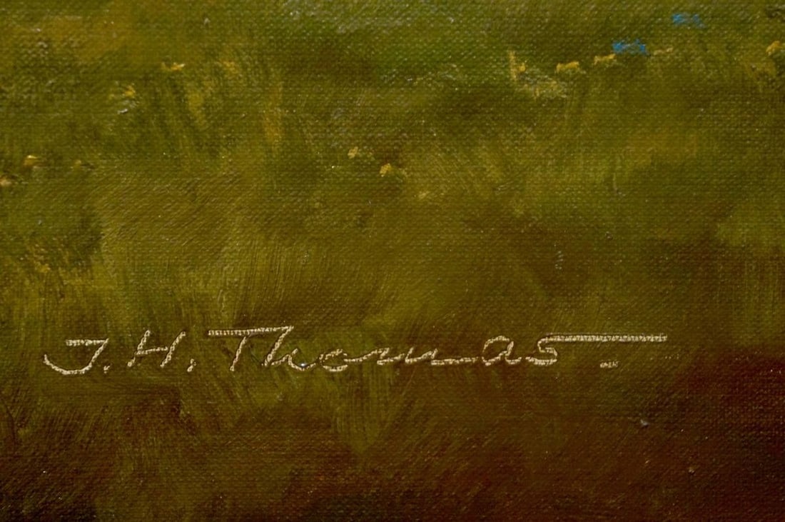 Oil painting Estate road Thomas J.H. - 6