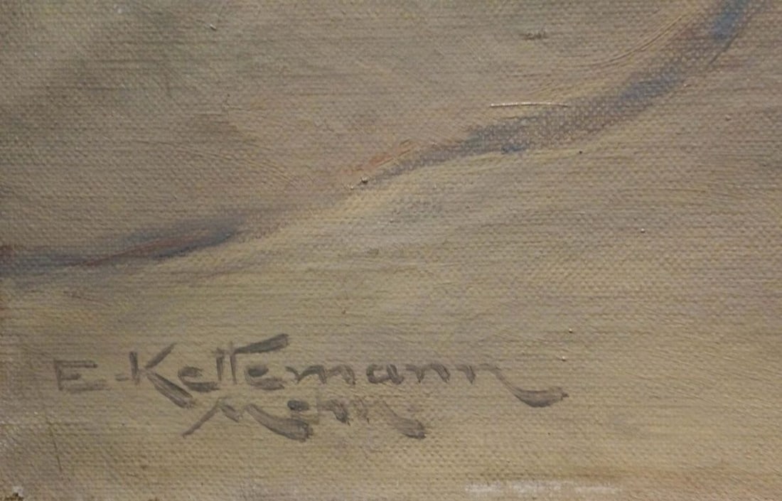 Oil painting Winter landscape Erwin Kettemann - 6