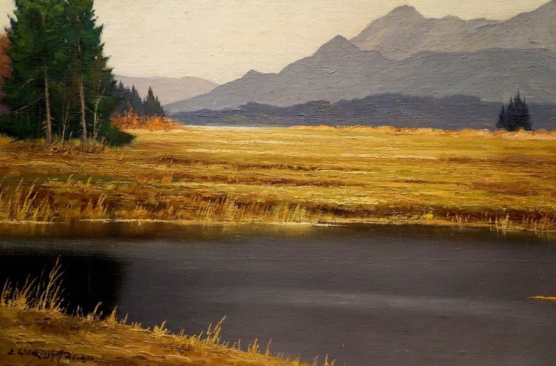 Oil painting Mountain View - 2