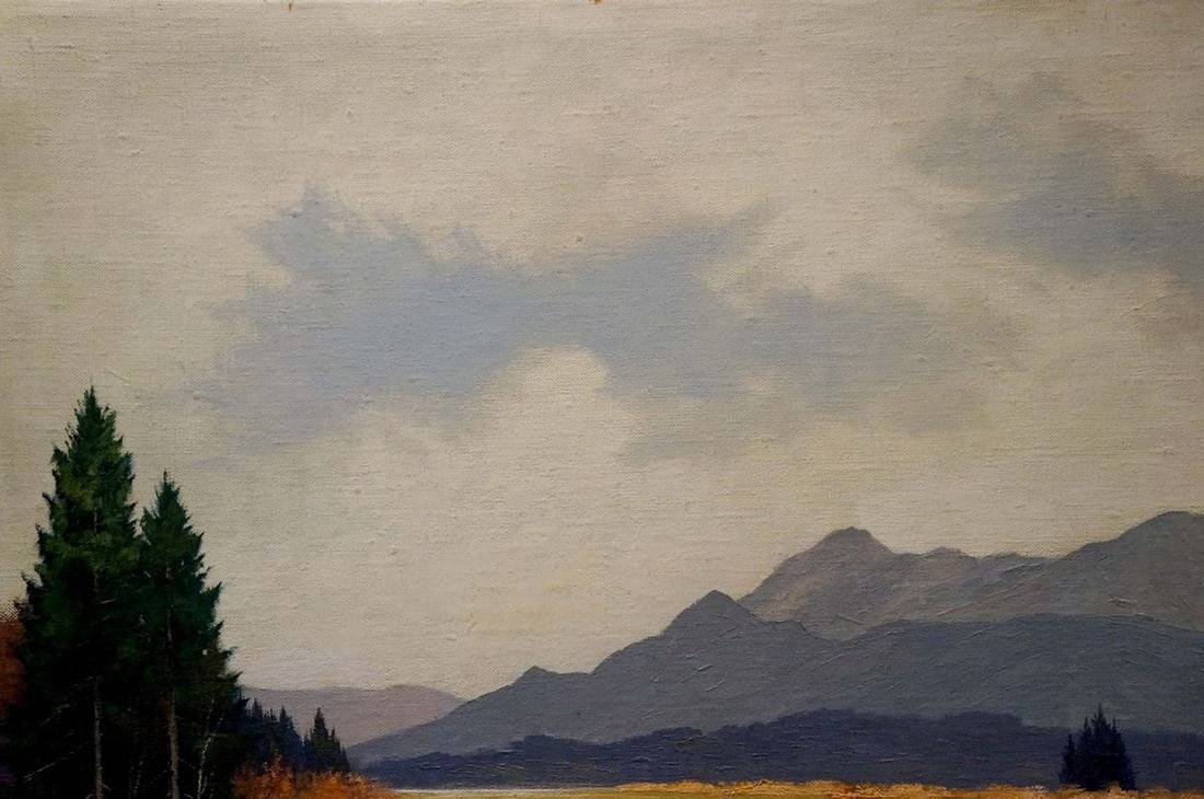 Oil painting Mountain View - 3