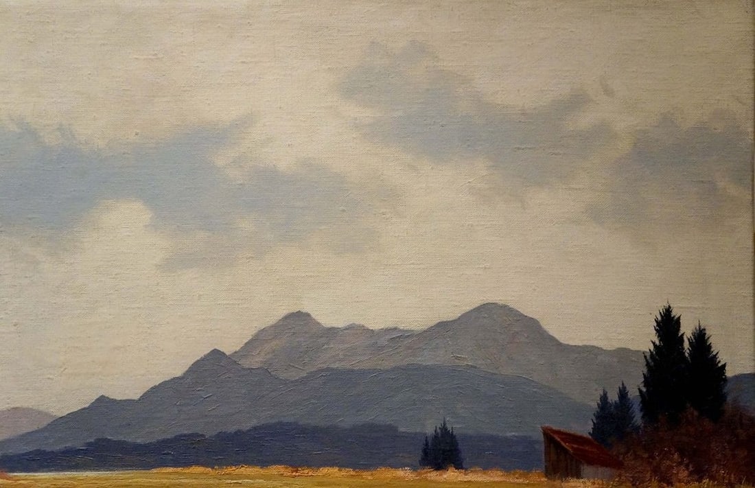 Oil painting Mountain View - 4