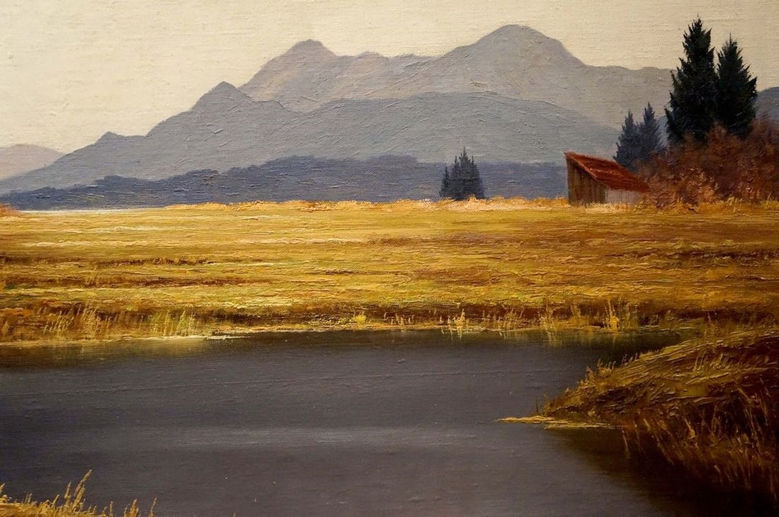 Oil painting Mountain View - 5