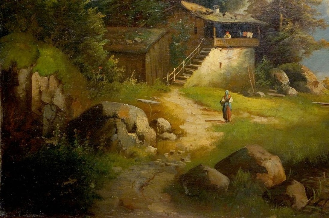 Oil painting Away from everyone - 2