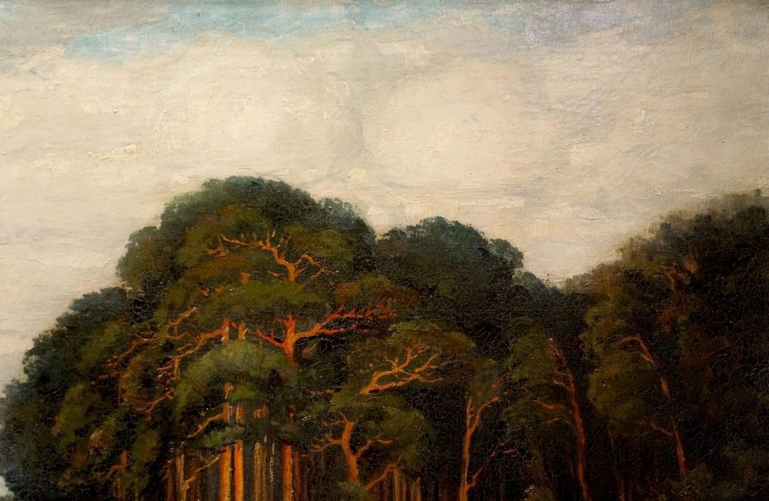Oil painting Old forest - 4