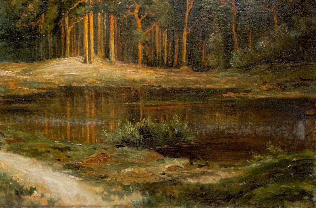 Oil painting Old forest - 5