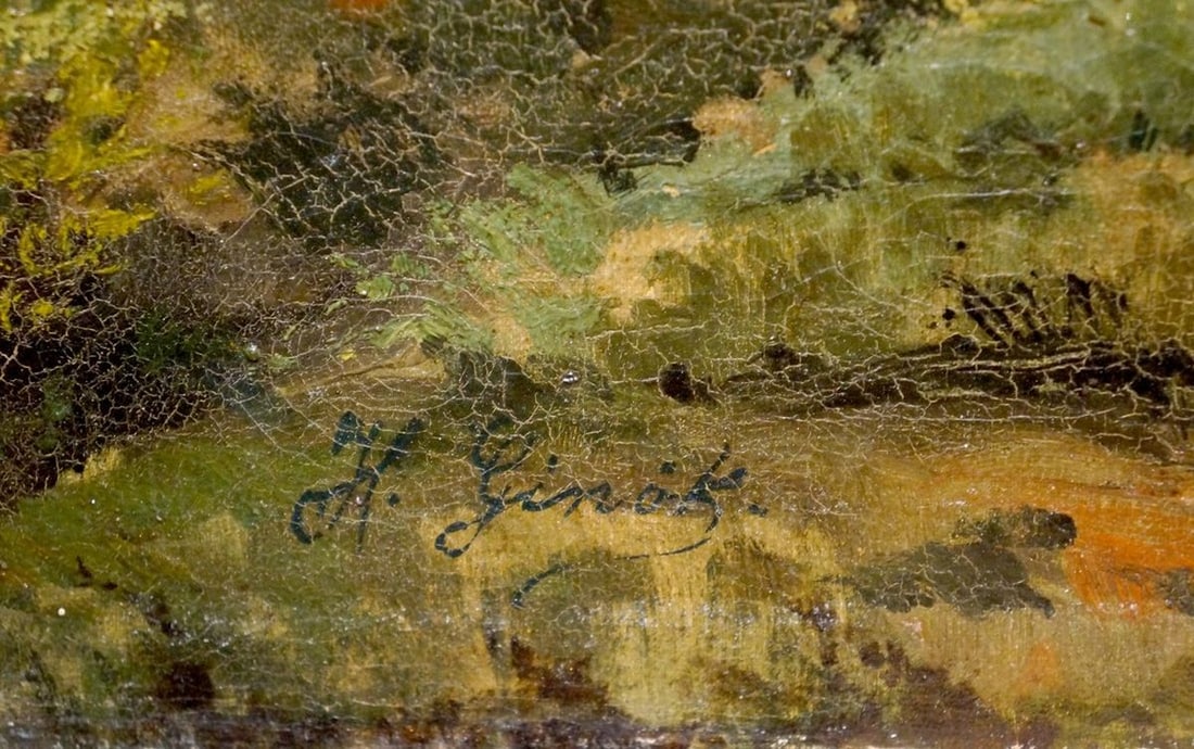 Oil painting Old forest - 6