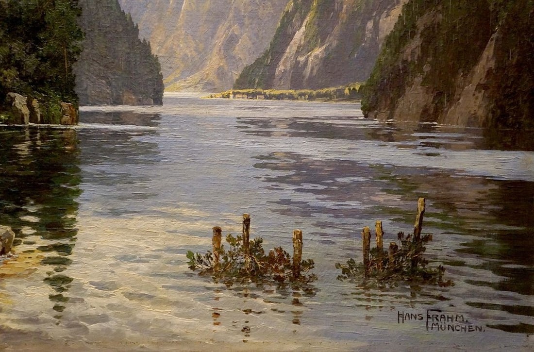Oil painting Smell of nature Hans Frahm Munchen - 5