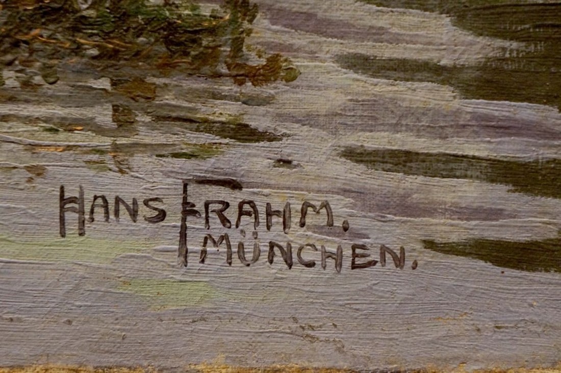 Oil painting Smell of nature Hans Frahm Munchen - 6
