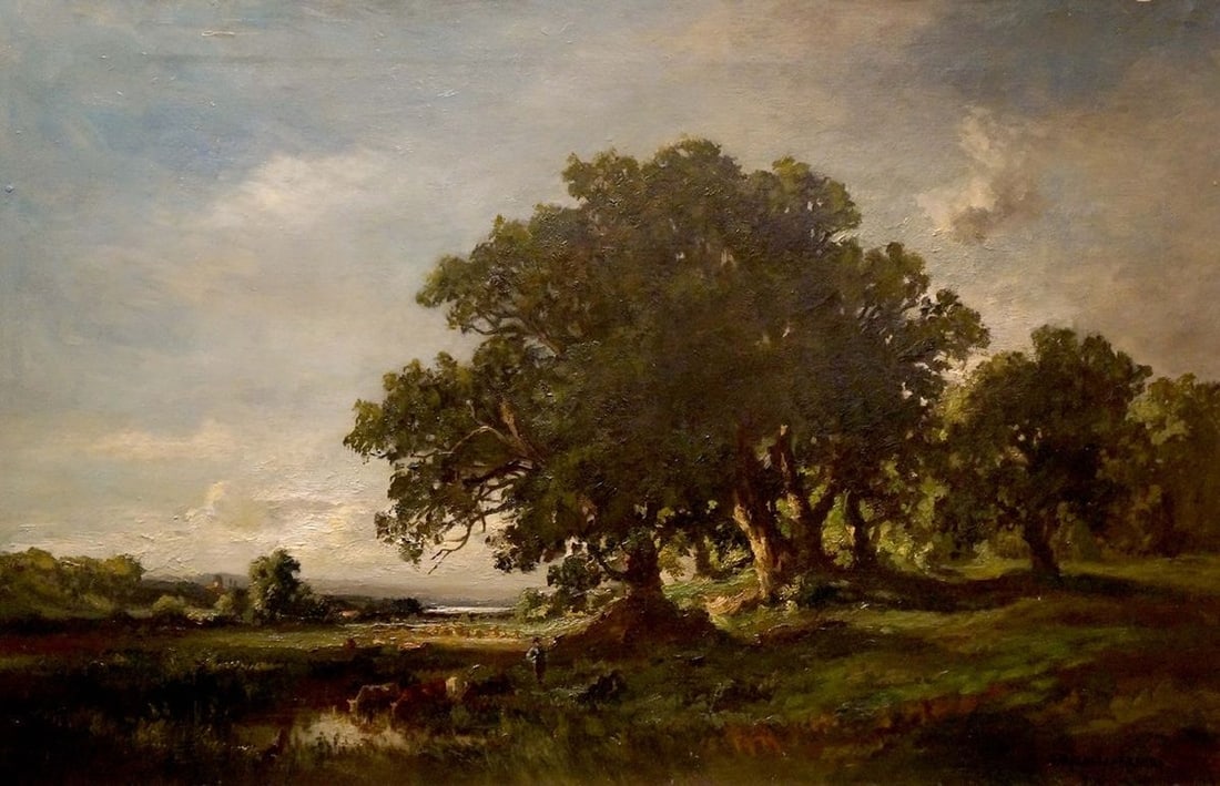 Oil painting Forest landscape Fritz Halberg-Krauss (1 of 8)