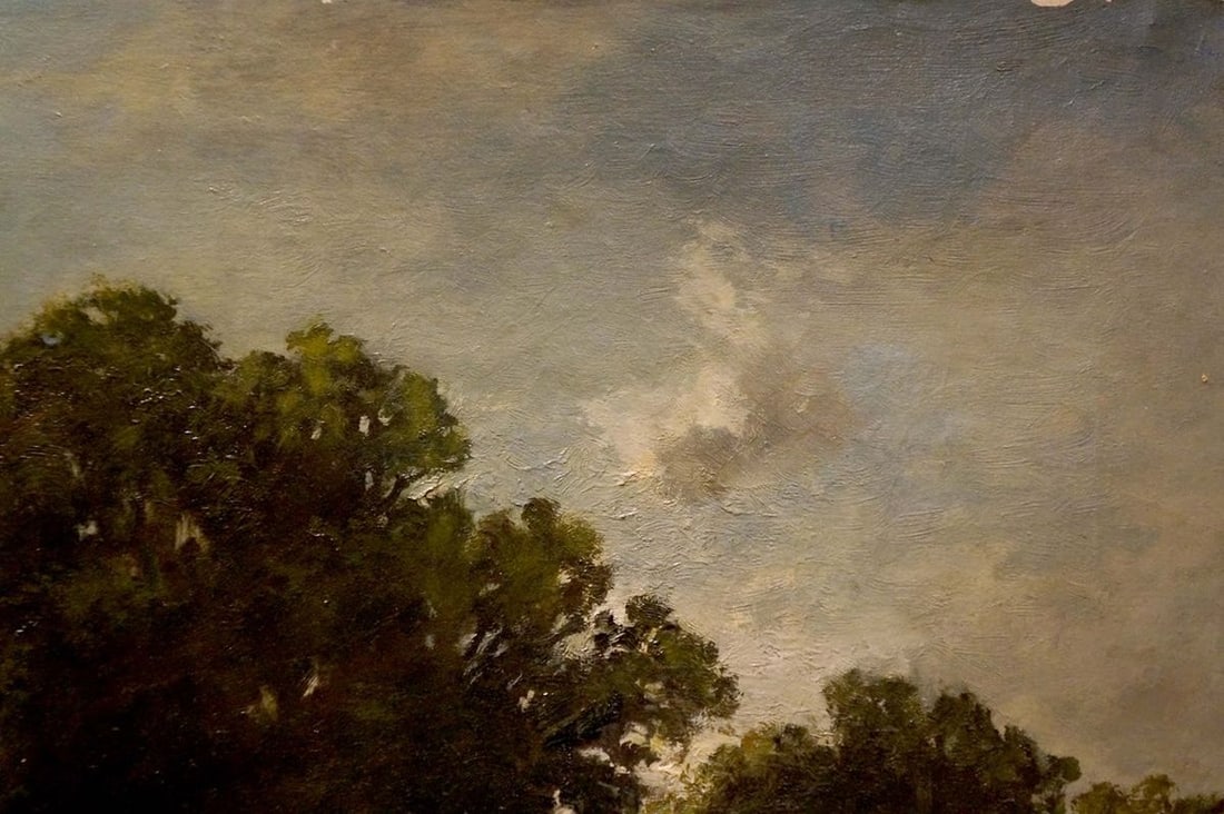 Oil painting Forest landscape Fritz Halberg-Krauss - 4