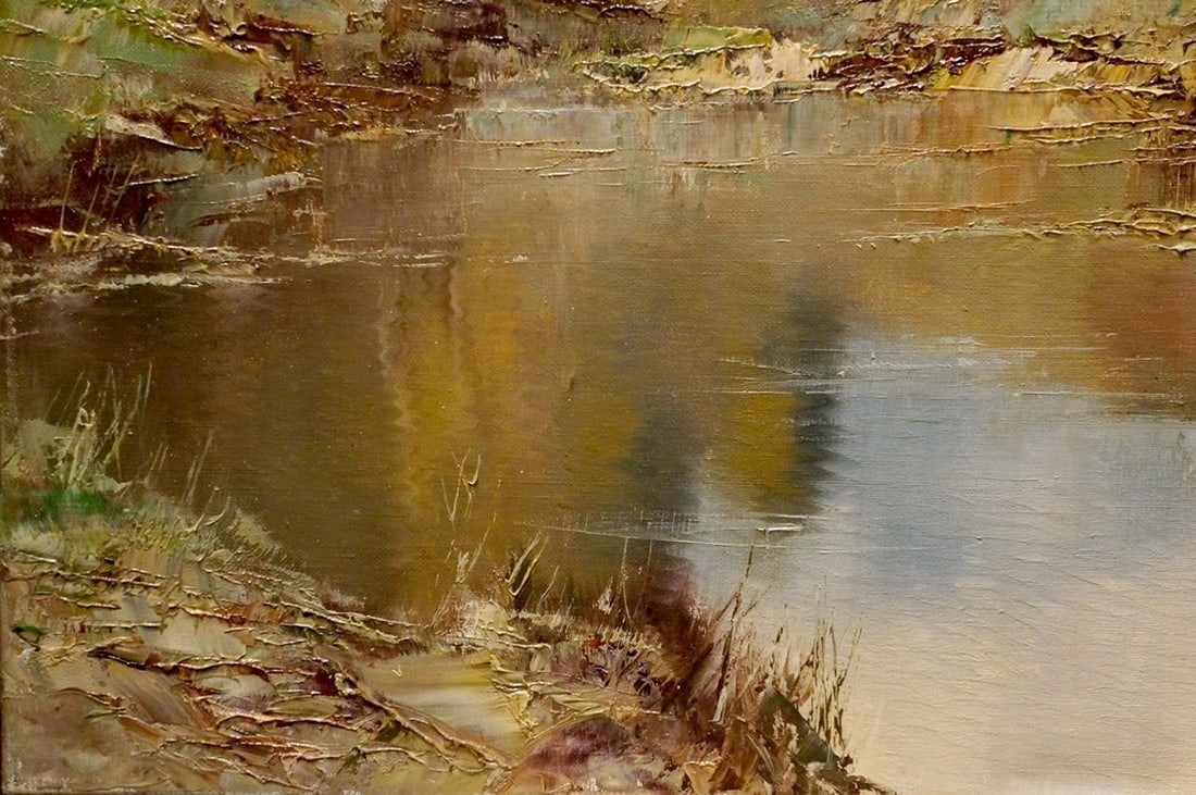 Oil painting Lake - 2