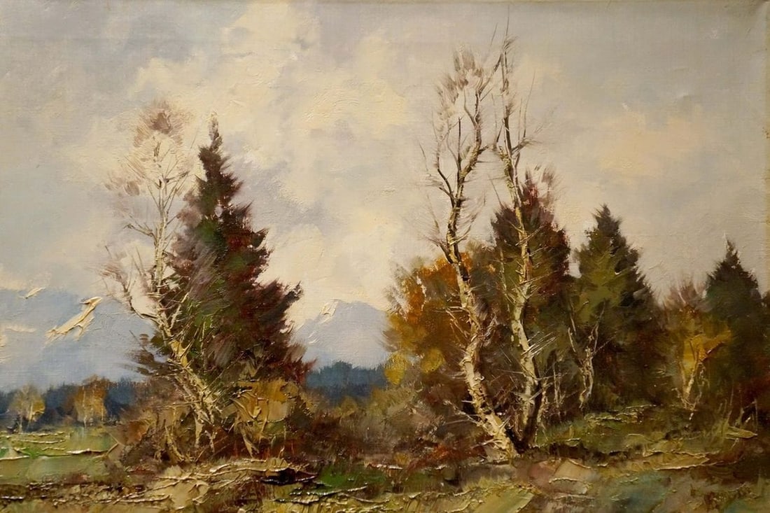 Oil painting Lake - 4