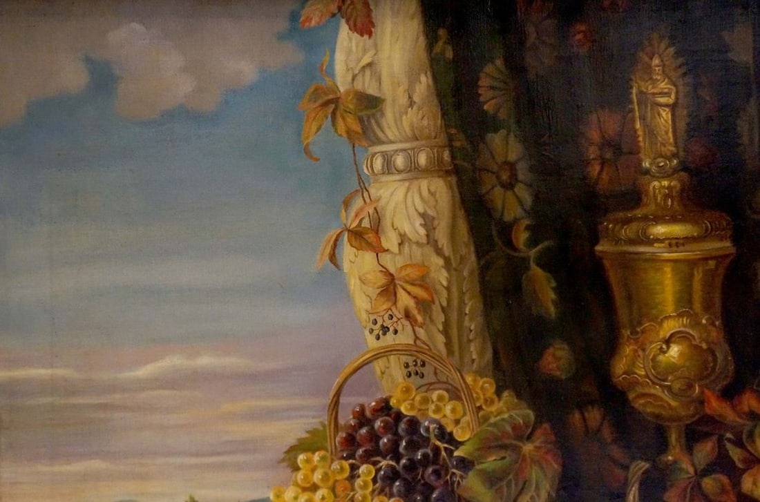 Oil painting Still life with fruit - 3