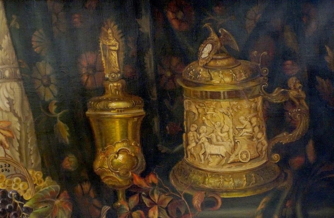 Oil painting Still life with fruit - 4