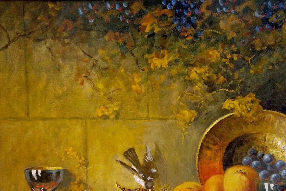 Oil painting Still life with grapes - 3