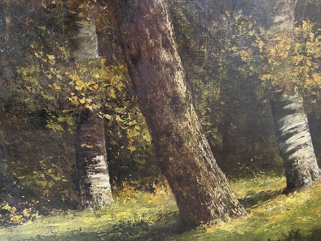 Oil painting Beautiful forest - 8