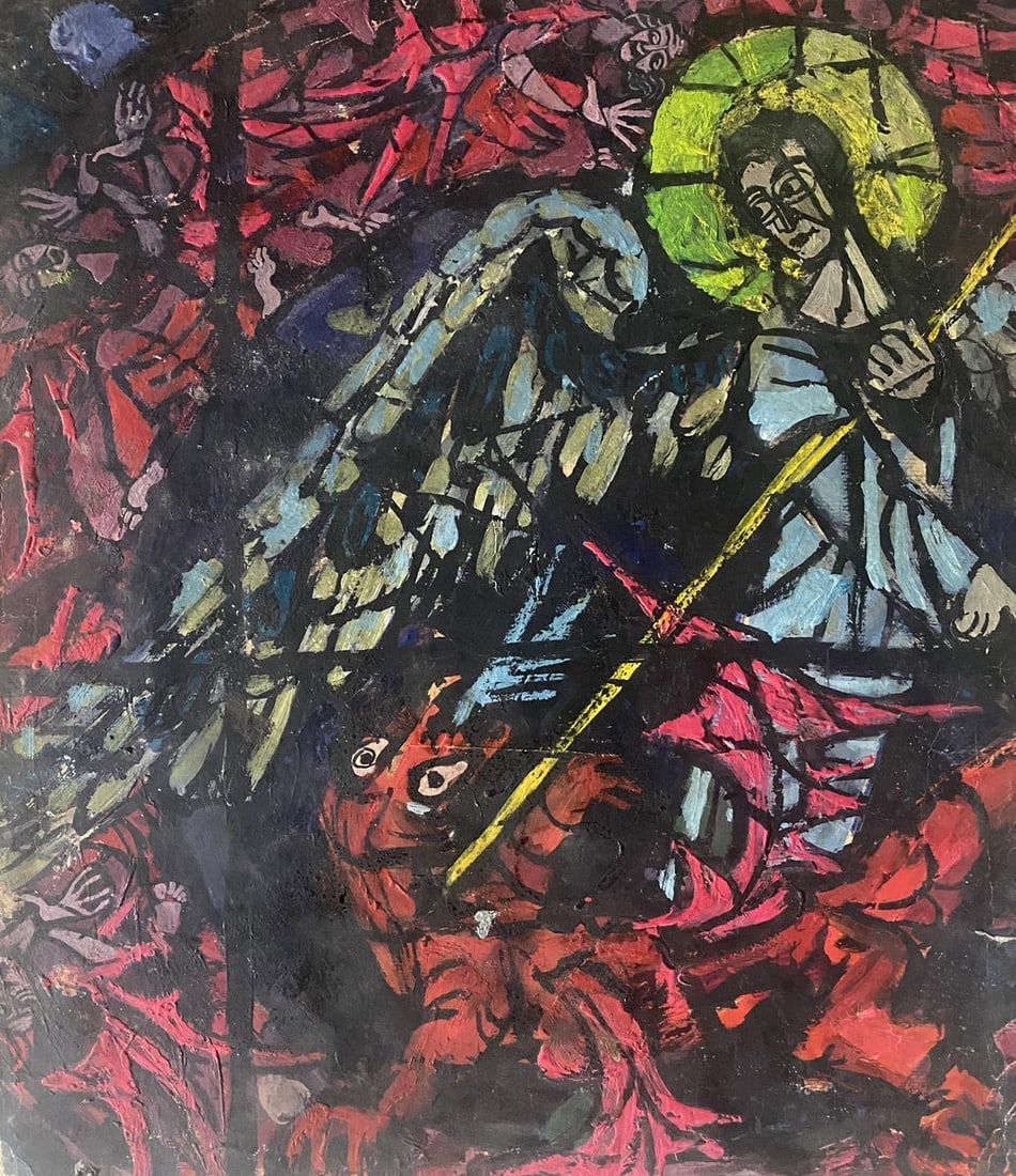 Oil painting Angel European artist: Title: Oil painting Angel European artist Description: NoVerne 305*** ABOUT THIS PAINTING **** TITLE: "Angel"* ARTISTS: European artist* SIZE: 36x42 cm/'14.17x16.53 inches' * MEDIUM: oil, cardboard*