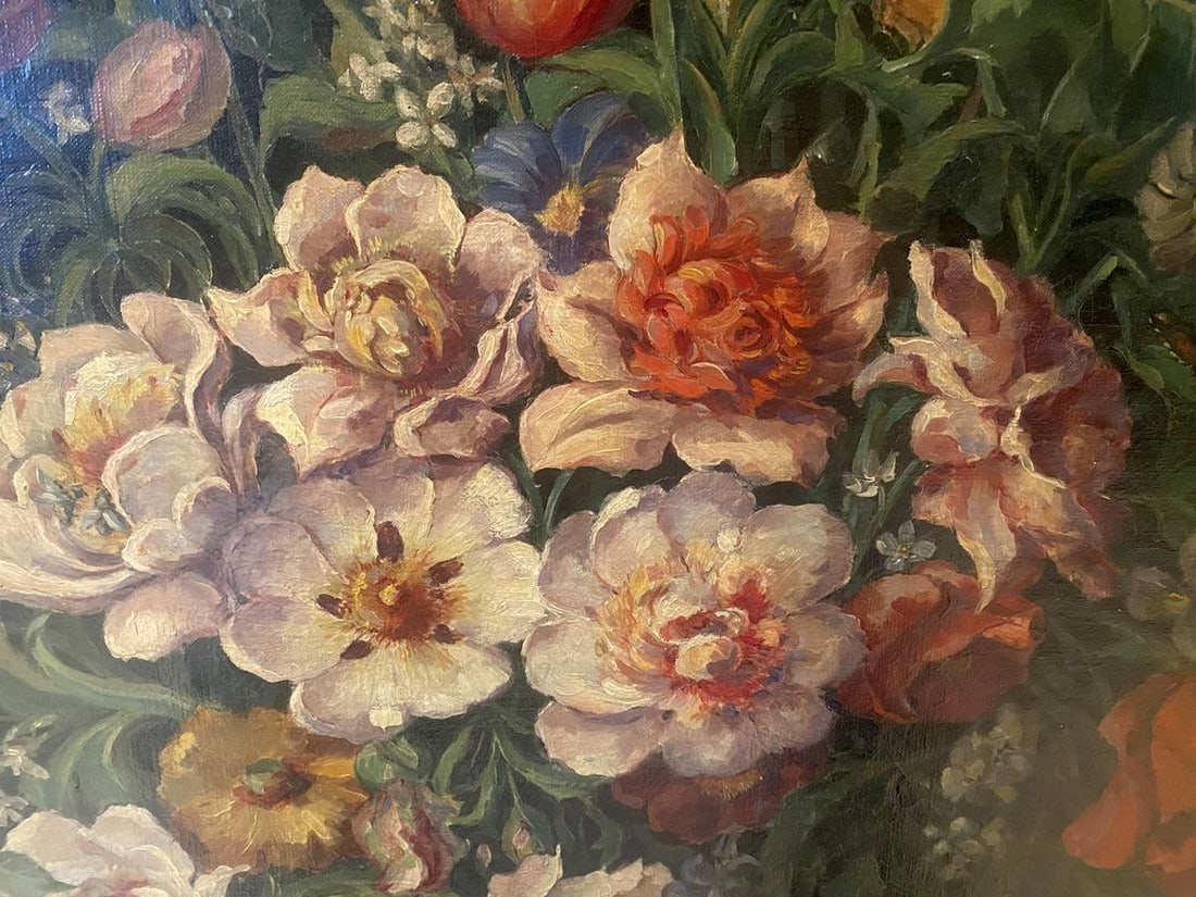Oil painting Bouquet of flowers European artist - 6