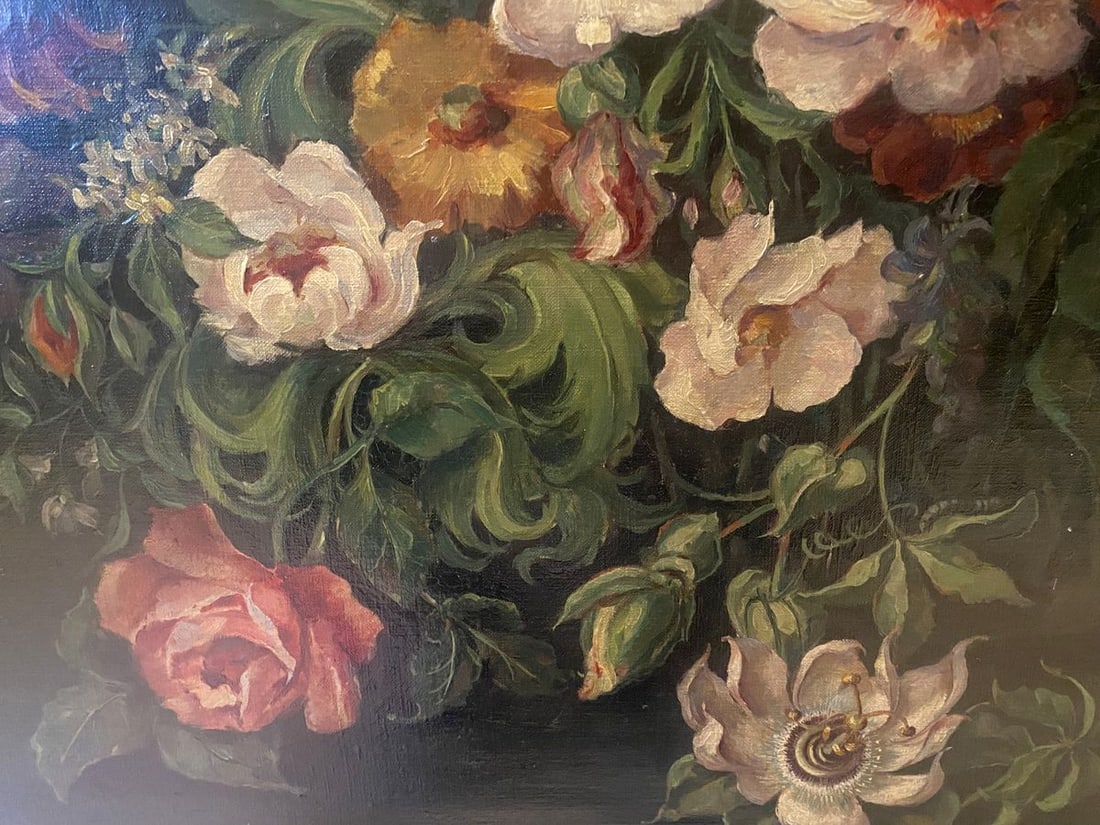 Oil painting Bouquet of flowers European artist - 7